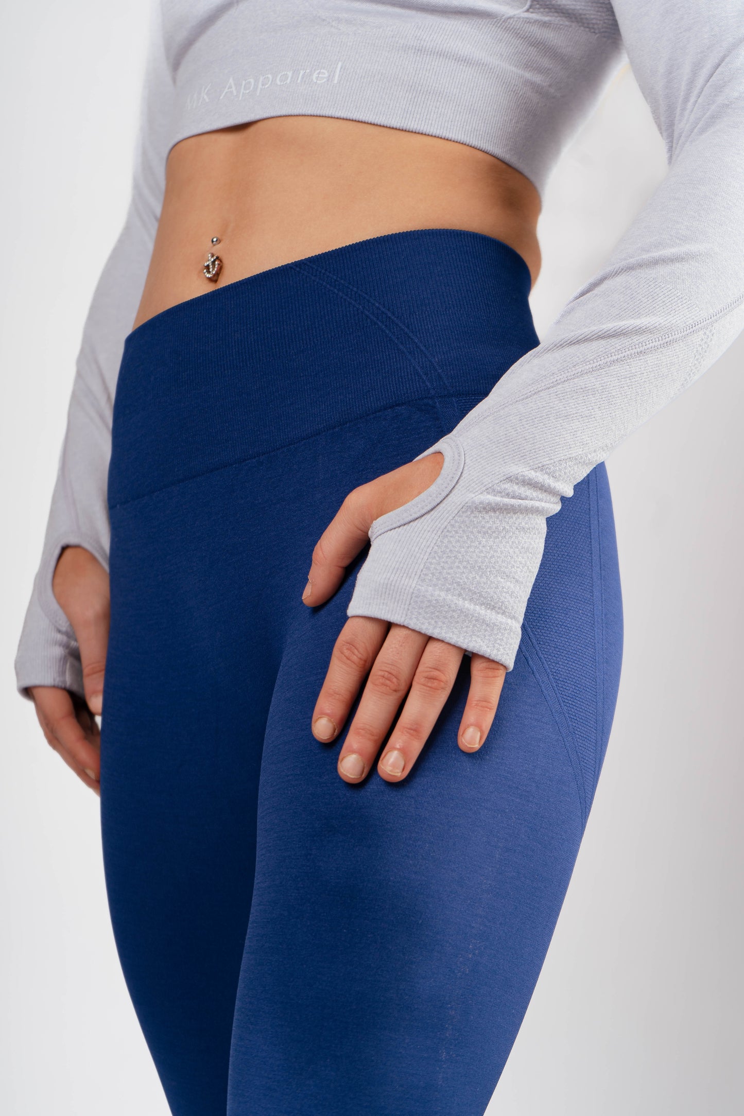 Aura Seamless Leggings - Blue