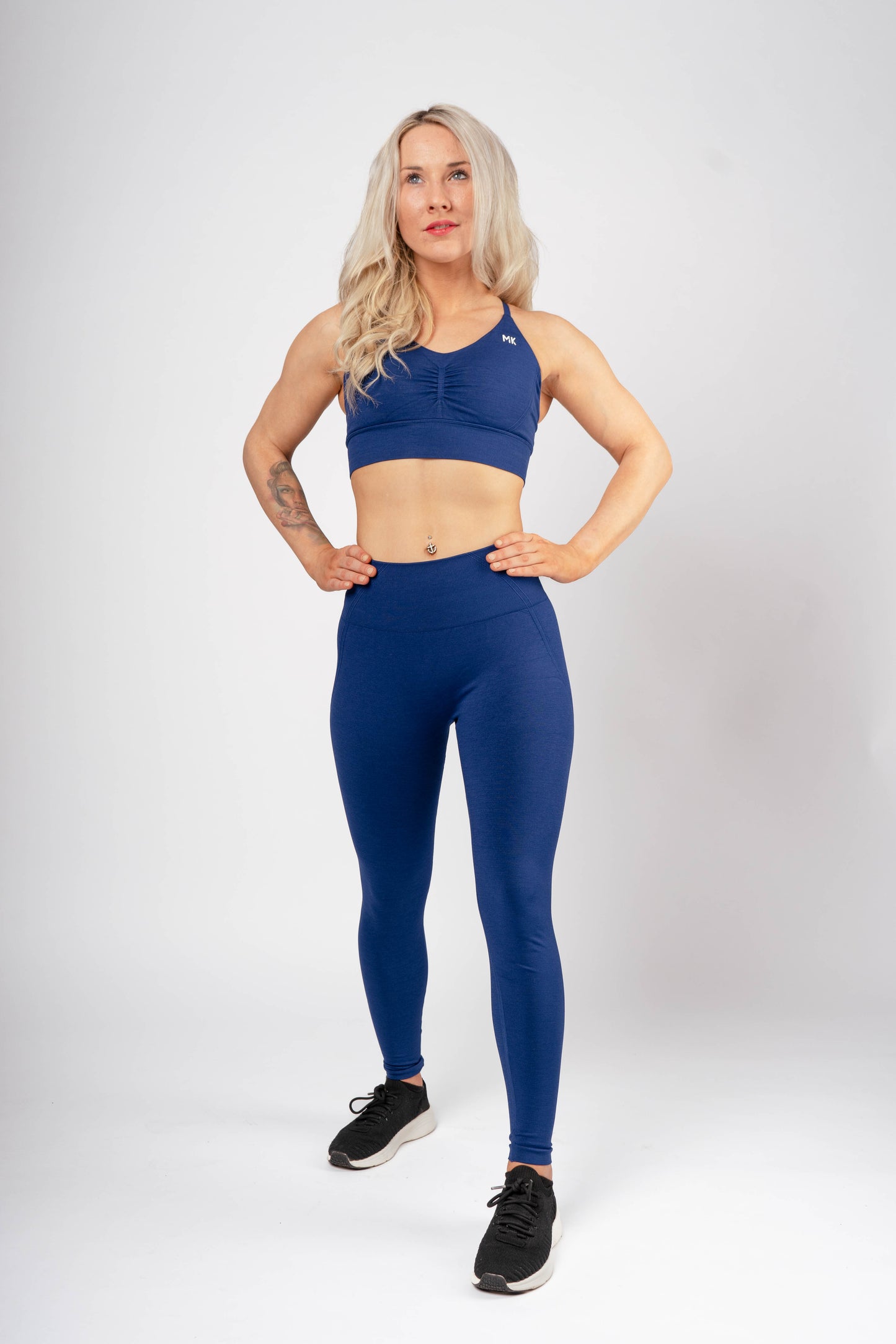 Aura Seamless Sports Bra - Blue