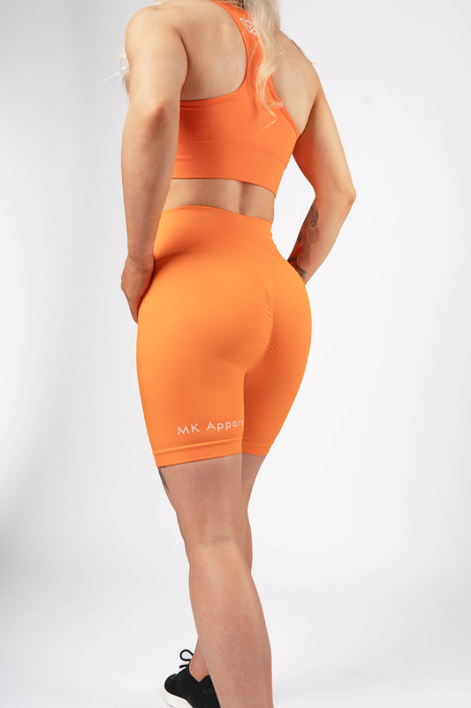 MK Seamless Scrunch Shorts - Burnt Orange