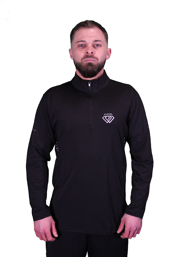 MK Viribus long sleeve 1/4 Zip - black