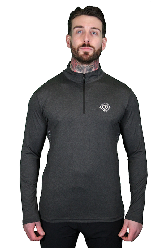 MK Viribus long sleeve 1/4 Zip - grey