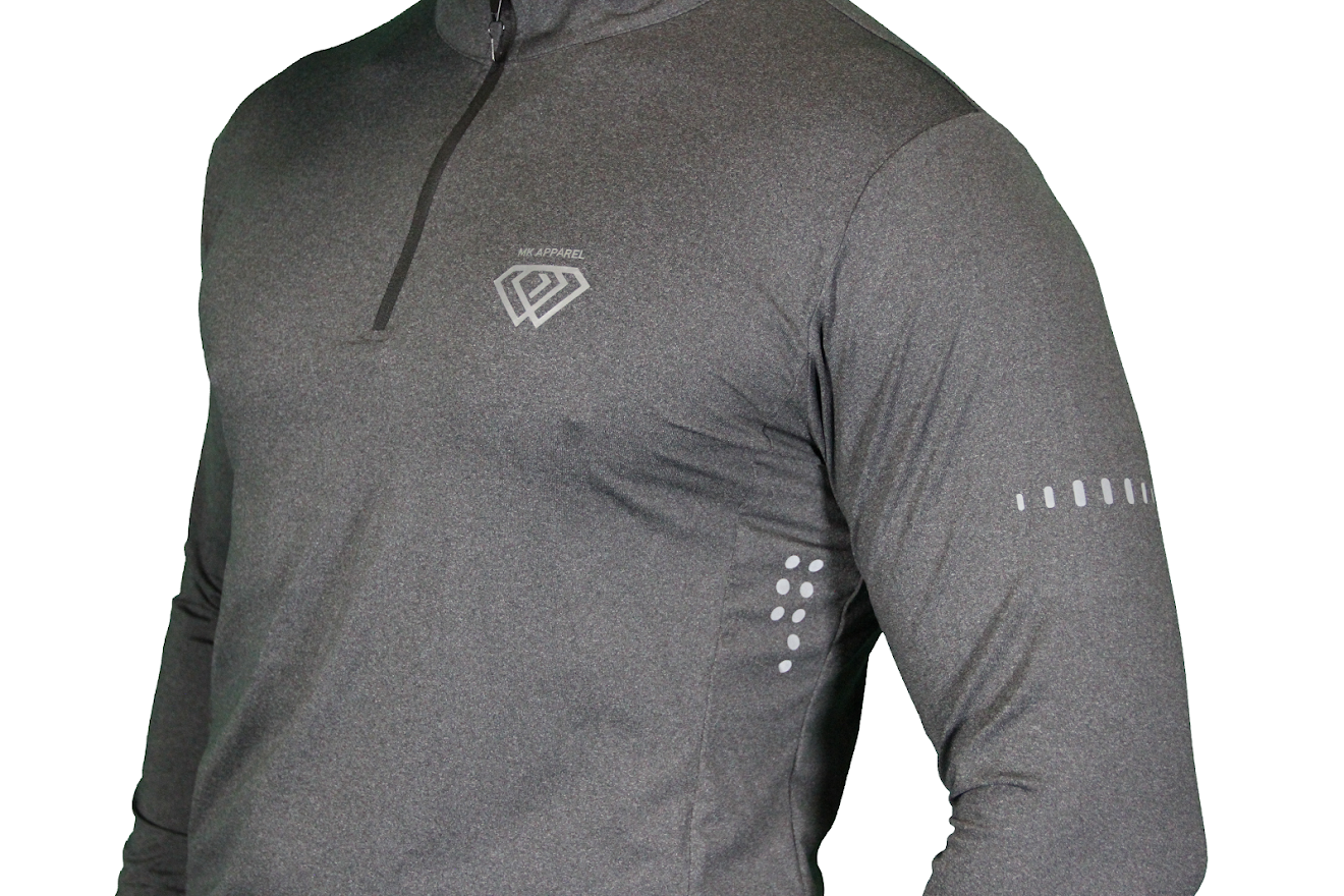 MK Viribus long sleeve 1/4 Zip - grey